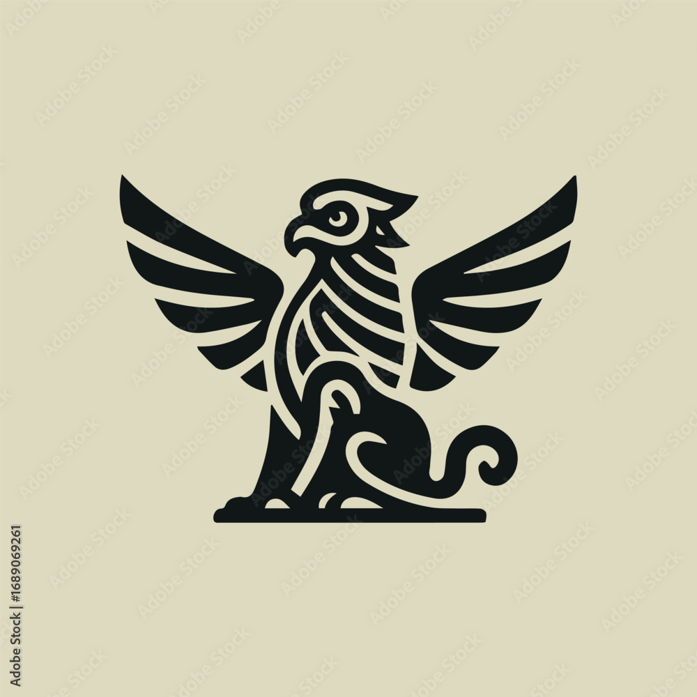 Obraz premium Ancient Griffin Logo