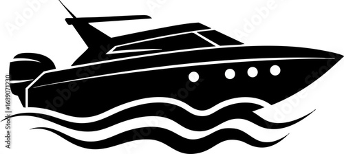 Simple Speedboat Icon