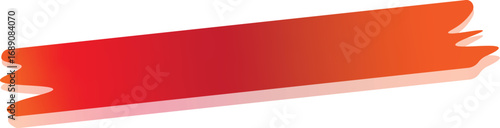 Abstract Gradient Brush Stroke Banner Vector Design In Red And Orange Colorful Artistic Paint Splash Shape For Modern Background Decoration Isolated On Artboard