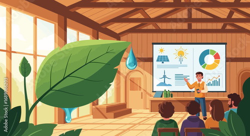 Educational Presentation on Renewable Energy and Sustainability for a Greener Future