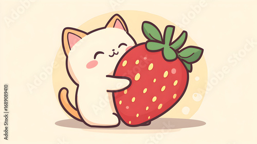 strawberry with a smile