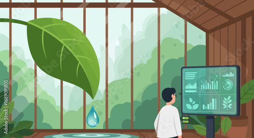 Smart Farming Technologies and Data Analysis for Sustainable Agriculture Concept