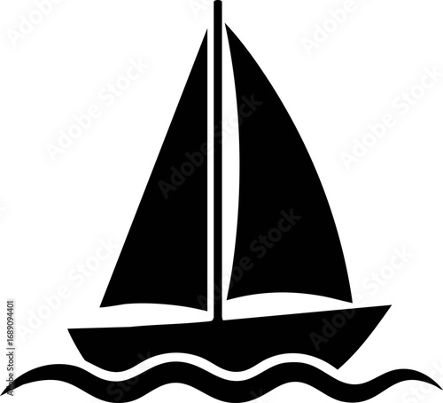 Simple Sailboat Icon