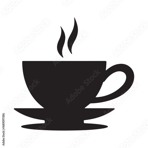 Coffee or tea cup vector icon hot drink illustration. vector illustration EPS 10.