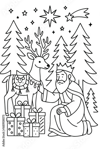 dear coloring page 24.eps