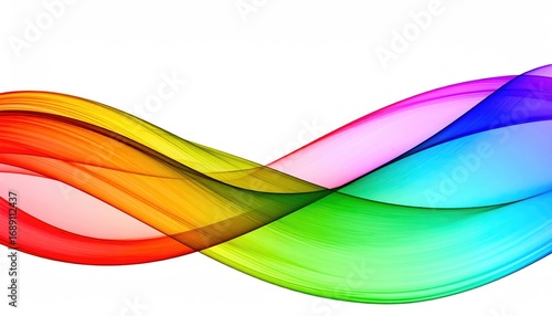 Colorful flowing waves create a vibrant abstract background design for art