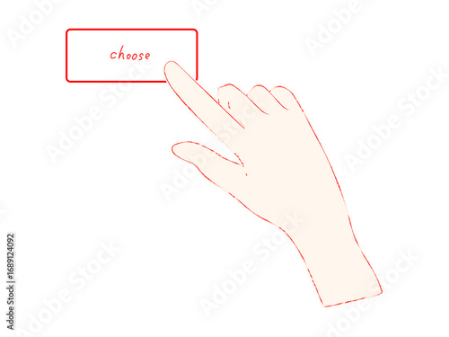 イラスト　ポイント　手