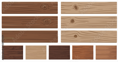Wood texture set, wood background collection, wood sample
