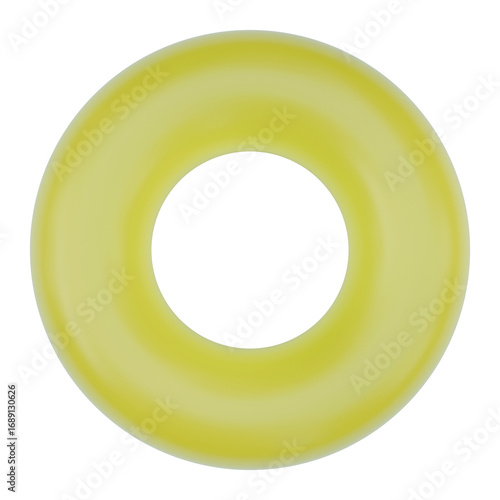 3D Modeling Ring Candy Icon Yellow