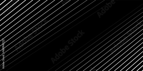 Black abstract background design. Modern wavy line pattern in monochrome colors. Premium stripe texture for banner, business backdrop. vector