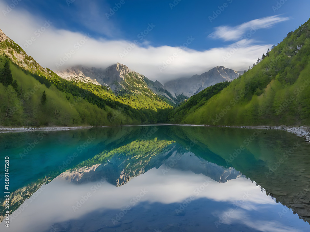 Fototapeta premium lake in the mountains