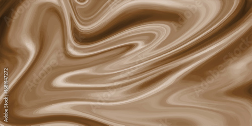 Golden milk chocolate waves with a satin-smooth liquid texture flowing across a dark cocoa background
