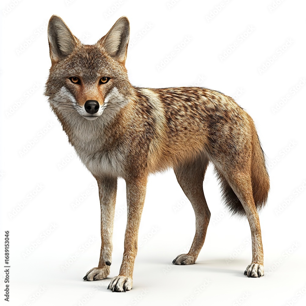 Fototapeta premium Photo of Jackal Isolated on white background
