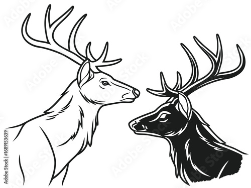 deer head silhouette