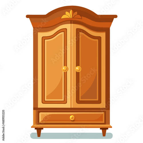 vintage wooden cabinet