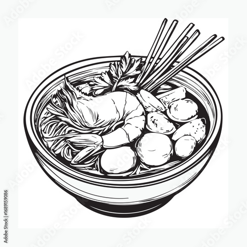 vector illustration of a food