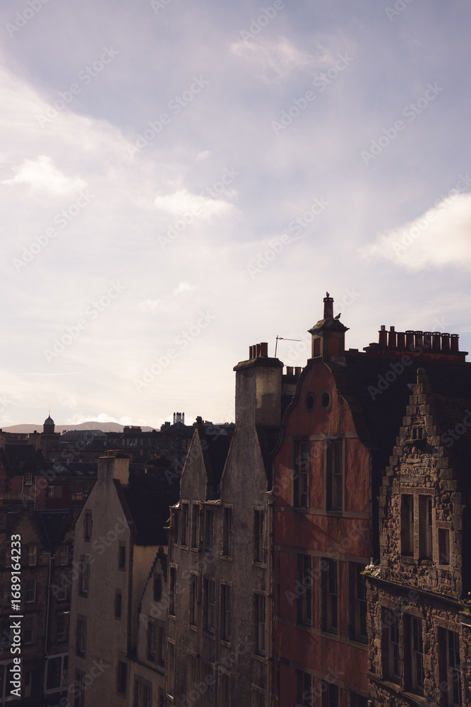 Fototapeta premium Edinburgh Scotland Historic City Buildings Architecture Landmark 