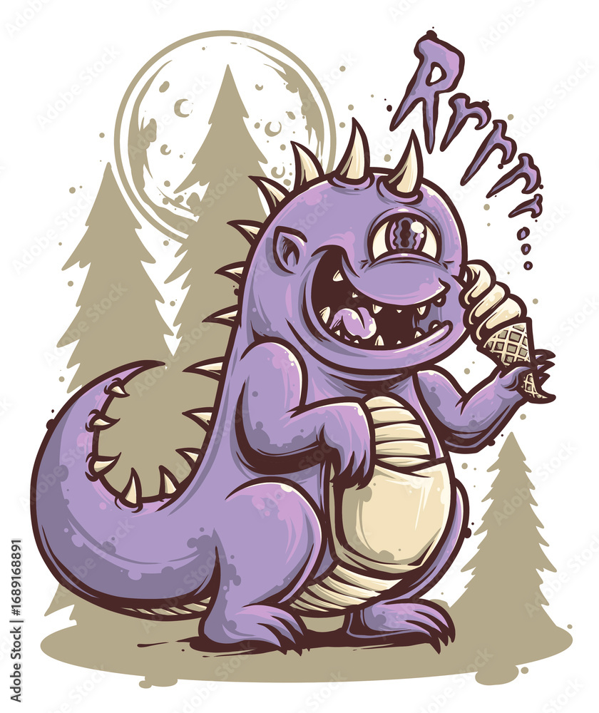 Trex and ice cream Trex and ice cream