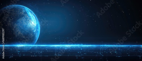 Digital Earth Global Network: Futuristic Technology and Data Connections