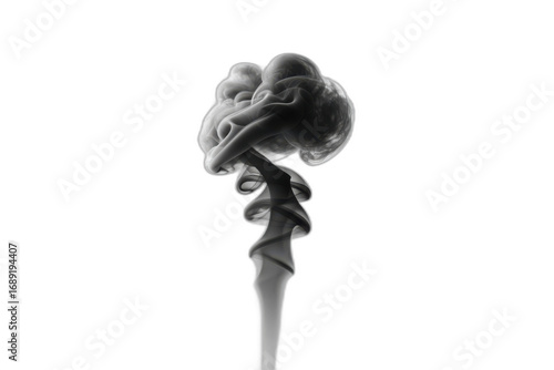 Abstract Smoke Rising, Elegant Design with Isolated Background