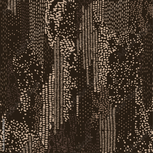 Abstract dots pattern print, for t-shirt, apparel, fabric or wrapping. Vector is seamless and repeatable.