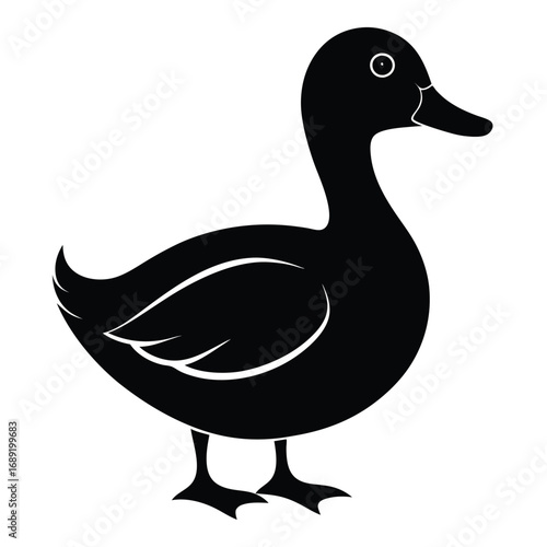Black Duck Silhouette Simple and Clean