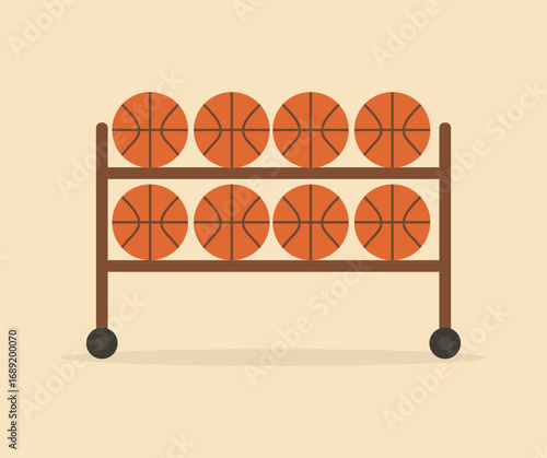 design about basketball rack concept