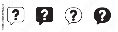 Question mark icon, Question mark sign and symbol vector icons. 