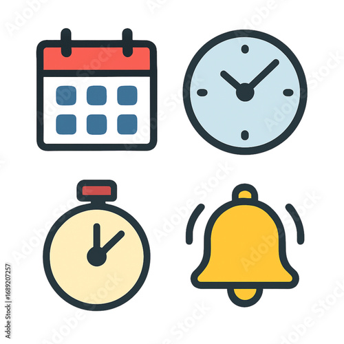 Calendar Schedule Icon Set
