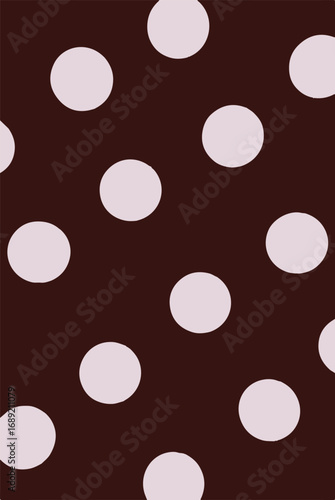 Black and white polka dot pattern with large dots. A bold, classic, and versatile design for fashion, packaging, stationery, graphic design, and home decor.