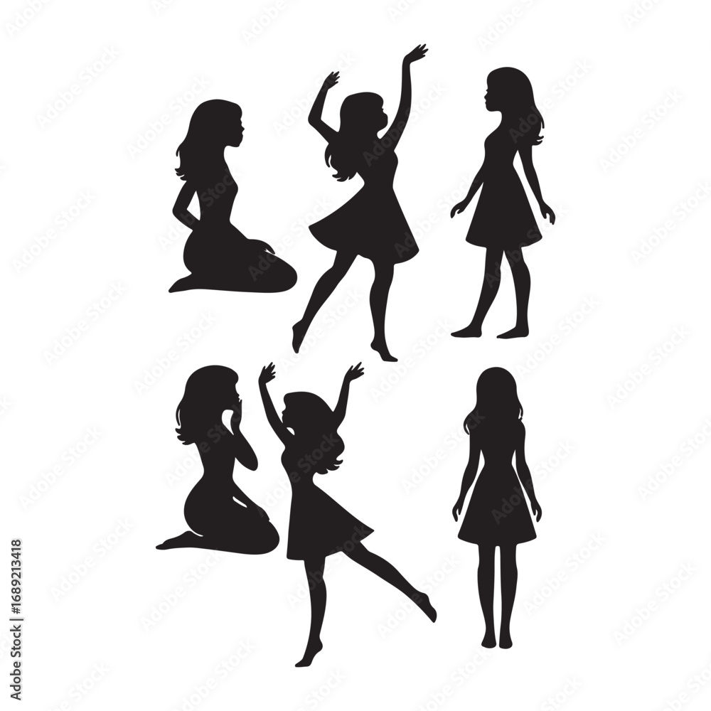 Obraz premium Silhouette of woman free illustration