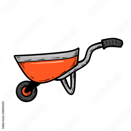 wheelbarrow illustration