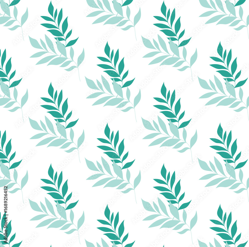 Fototapeta premium The leaf pattern. Vector illustration
