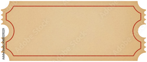 Vintage Ticket or Coupon Voucher Illustration
