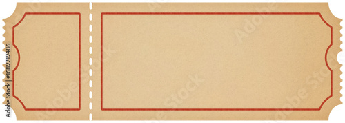 Vintage Ticket or Coupon Voucher Illustration
