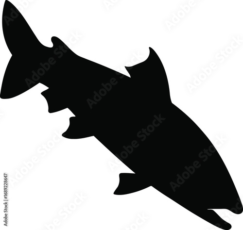 Realistic Northern Pike Esox Lucius Vector Icon for Nature Projects