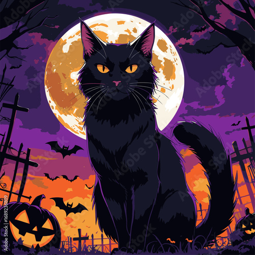 black cat hellowen