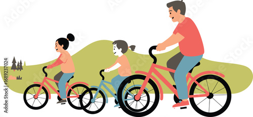 Family Cycling Adventure in Nature