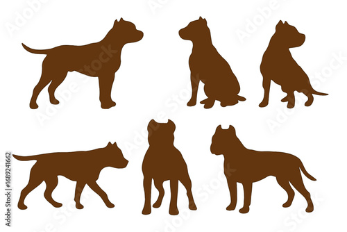 dog silhouettes vector