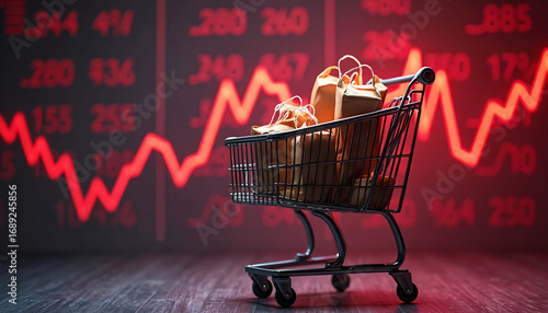 Shopping Cart and Stock Market Graph
