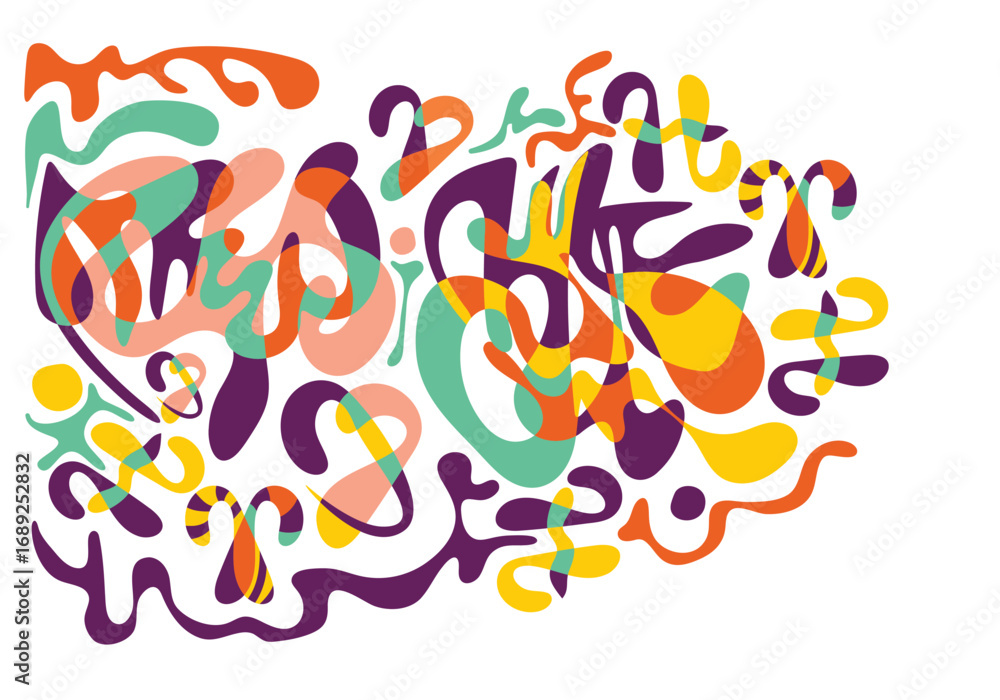 Obraz premium Vector forms for an abstract background or patterns