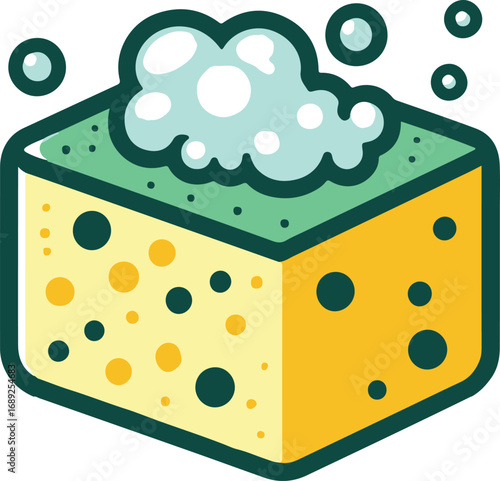 sponge for washing or cleaning