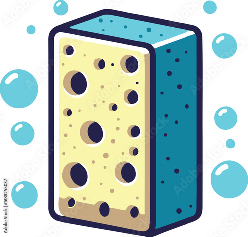 sponge for washing or cleaning