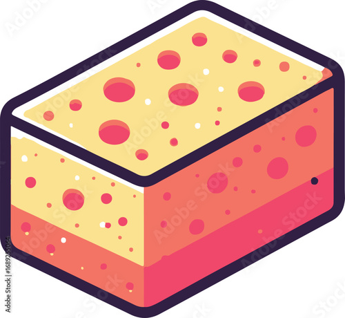 sponge for washing or cleaning