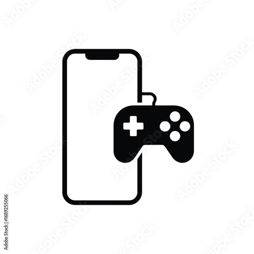 Smartphone with connected game controller for mobile gaming