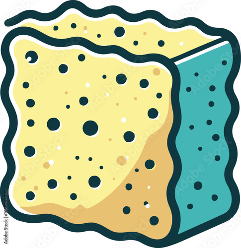 sponge for washing or cleaning