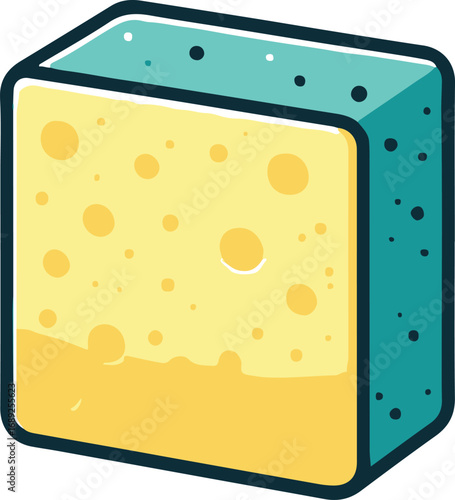 sponge for washing or cleaning