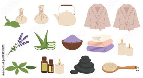 Relaxing spa day essentials collection for ultimate self care and wellness