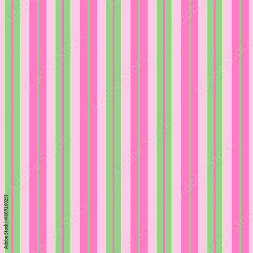 Seamless striped pattern in pink and green.Vertical stripes lines abstract repeat pattern for Christmas, winter.Vector illustration background wallpaper for fabric and prints.