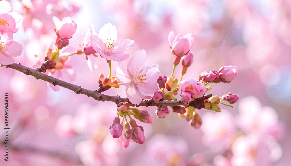 Obraz premium Blossoming cherry blossoms in spring